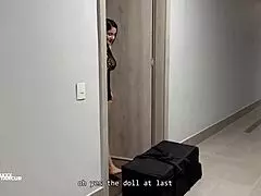 stepmother offers two pussies for his birthday threesome