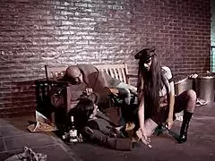 Lisa Rose double dicked alley