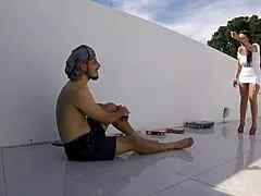 Did I interrupt your work on the construction? Watch this latina milf get anal fucked!