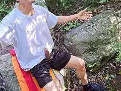 Hikers lost in jungle having sex outdoors