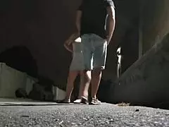 Cute girl starts innocent but turns into wild slut riding cock outdoors over years