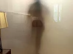 Stepmother and her STEPSON SHARE A HOTEL BED IN POV VIEW