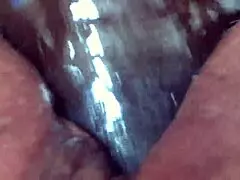 Delivery guy helps busty milf with package in mini dress