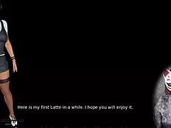 Is Anna's exciting affection under her skirt teasing you with stockings and big tits?