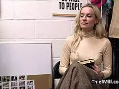 Dildo thief milf busted and fucked hard