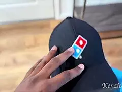 Pizza Delivery Girl Takes Huge Black Cock and Cum Facial