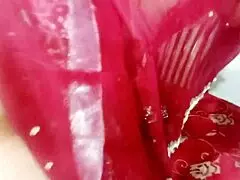 Hidden sword in dhoti penetrates muslim sister-in-law's big ass. Anal fuck on chair.