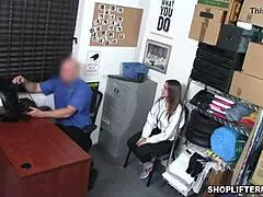 Watch horny security officer bang latina milf shoplifter. Havana Bleu inside office.