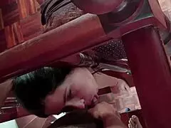 My young housewife stepmom got stuck and I fucked her hard.