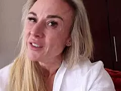 Moaning milf gianna fingers her wet pussy and craves rough treatment