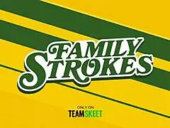 Sexy MILF in mini dress catches stepson and stepdaughter fucking, then joins the threesome 😏