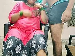 Indian mom having fun with neighbor boys in homemade video