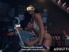 Lonely milf Penny Barber uses AI to deepthroat and fuck her stepson, cum covered in reality