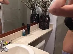 hot stepmom seducing stepson with big tits and monster cock for forbidden sex