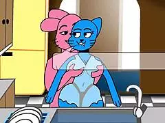 Richard Fucks Nicole Watterson with Monster Cock in Hentai Style