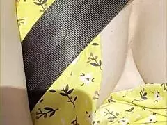 wifey flashes big tits driving in car