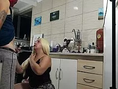 Fucking Hot Stepmother In The Kitchen Bareback Gaping Latina Milf