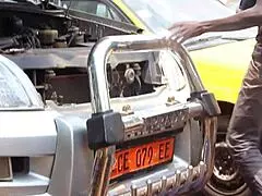 Blonde masseuse Skyler Luv gets wrecked by black dick outdoors.