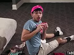 Panties stealer, are you ready for this reverse gangbang by hot neighborhood milfs?