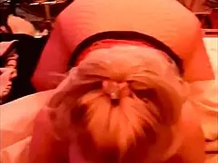 Blonde Goddess Demonstrates Expert Blow Job Skills on Big Cock with Deepthroat