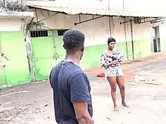 surprise my milf neighbor masturbating in the garage with a dildo