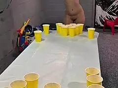 wife loses beer pong bet strips and sucks dick 🍺