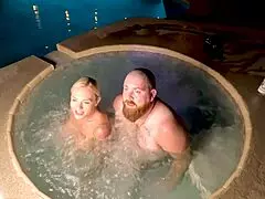 Does blonde wife deliah grace enjoy hot tub sex?