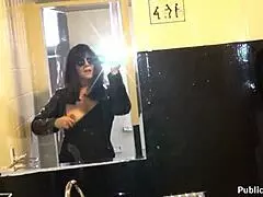 hot wife films herself flashing and having sex in public