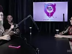 Luciana Picchi Teases in Bora Cast with Bruna, Carlos, Matheus - Part 1 Sheer Red