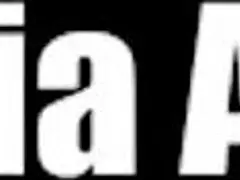 Julia Ann takes glass dildo deep in her pussy.