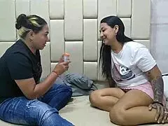 Latina Milf Prostitute Licks Big Ass Pussy In Bottle Game Part 1