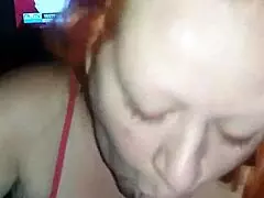 Renata, the naughty mature redhead, gives amazing blowjob 😋