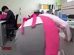 i'm chihiro akino, asian office lady givin' hardcore blowjob for creampie, oh god it's so intense