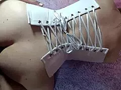 Deep anal double penetration for rented Latina wife