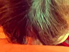 Granny Velma Dinkley in cocksucking cumundrum with open bathrobe