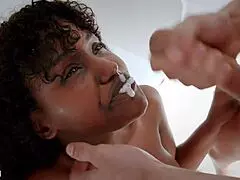 i watched this bbg interracial threesome with lexy luv, the hottest brunette, getting double penetration and oral creampie.