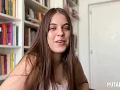 Laura Baby Fucks Torbe in Library!