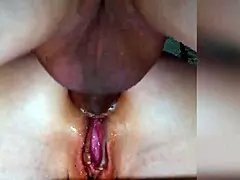 Intense sensations from wet anal orgasm