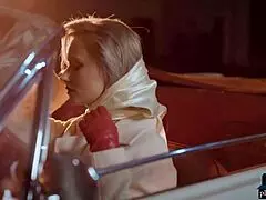 big round ass milf blonde polina striptease for playboy in a convertible, wanna see more?
