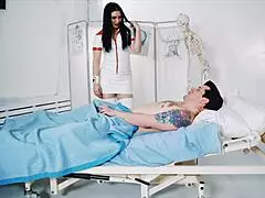 Exotic Fetish Nurse Cures Huge Dick Patient with Hands, Mouth, and Wet Cunt