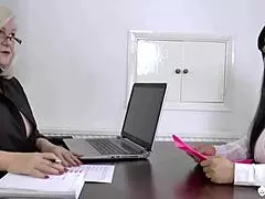 Mature lacey starr and latina milf enjoy a relaxing lesbian massage session