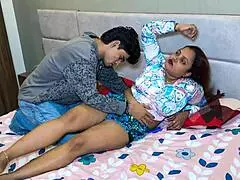 step mom sneaks in for some forbidden fun with her step son