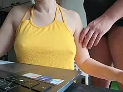 Secretly jerking off to best friend's mom until caught