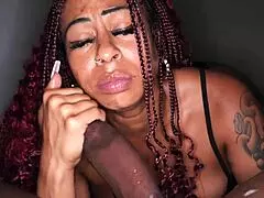 Horny slut gets her throat fucked