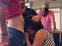 Milf Latina Rides Two Guys In Front Of Cuckold Husband