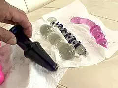 Andy San Dimas gets her asshole creamed then Ashlynn Leigh licks up the cum