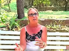 Marie Milf Of The Century, Beautiful European Blonde With Small Waist, Gets Her Pussy Annihilated