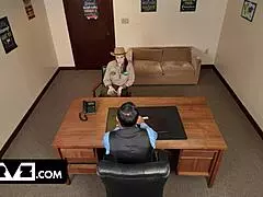 Milf Parents Submit to Principal's Big Cock at Desk