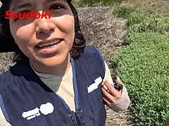 having risky public sex in the field for that thrill