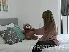 foster learns secrets in bedroom with brunette